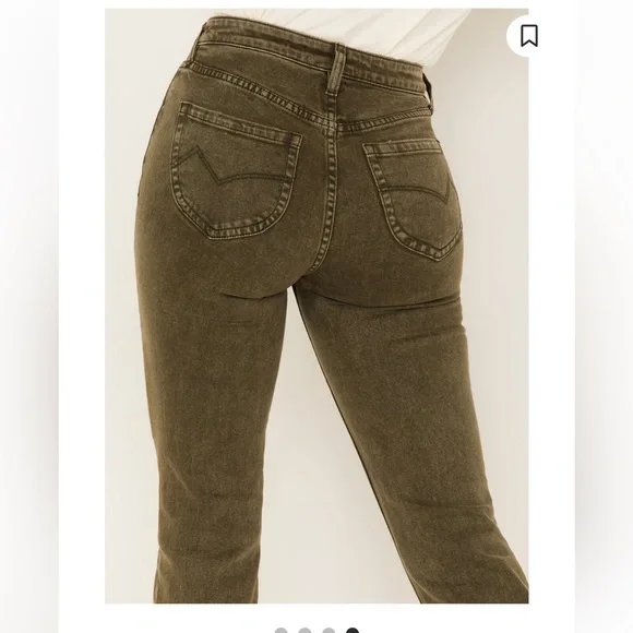 CLEO + WOLF WOMEN'S HIGH RISE ANKLE STRAIGHT JEANS - Picture 4 of 10